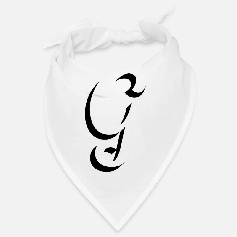 Letter G, Name, der Buchstabe G - Bandana - Weiß