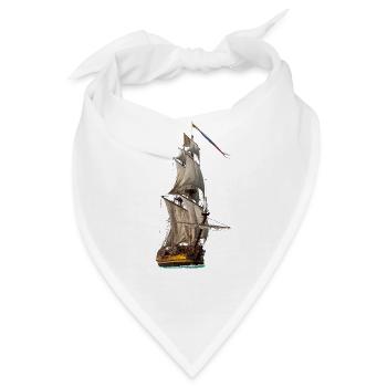 Segelschiff - Bandana - Weiß - Vorne