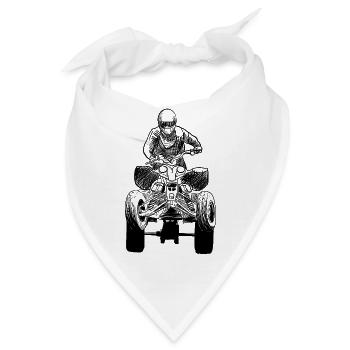 Quad - Bandana - Weiß - Vorne