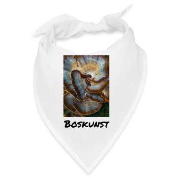 Natürliches Schimmelkunstdesign - Bandana - Weiß - Vorne