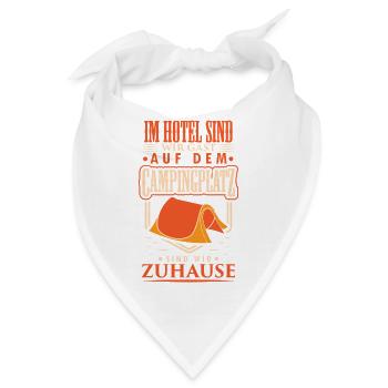 Camper Camping Wohnwagen Spruch - Bandana - Weiß - Vorne