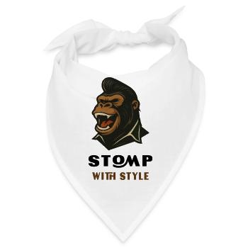 Stomp with Style – Gorilla Edition - Bandana - Weiß - Vorne
