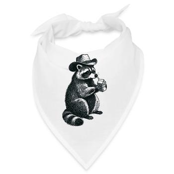 Tears of my Ex - Waschbär - Bandana - Weiß - Vorne