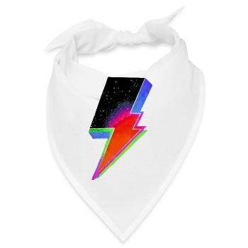 Elektrischer Neondonner - Bandana - Weiß - Vorne