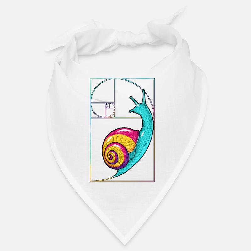 Fibonacci Spiral Snail Bandana
