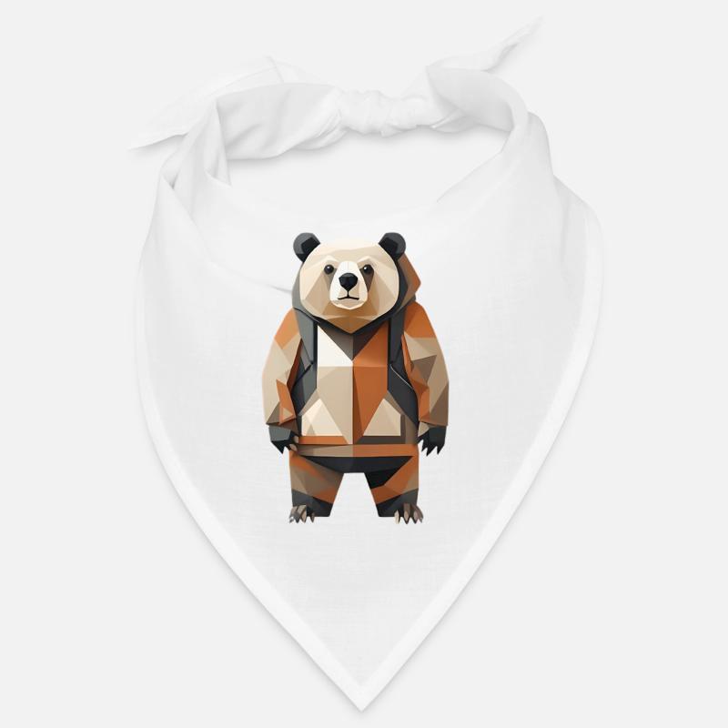 Polypanda Panda Low-Poly Bandana