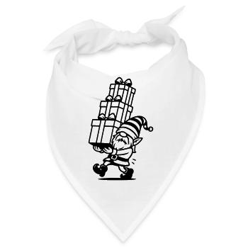 wichtel geschenke - Bandana - Weiß - Vorne