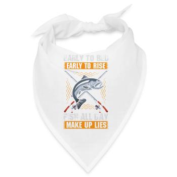 Angler Fischer Angeln Sportfischer - Bandana - Weiß - Vorne