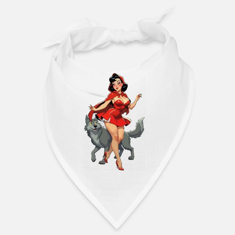 Le Petit Chaperon Rouge marche avec le loup Bandana