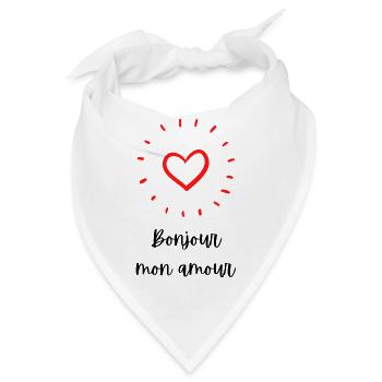 Hallo mein Liebling - Bandana - Weiß - Vorne