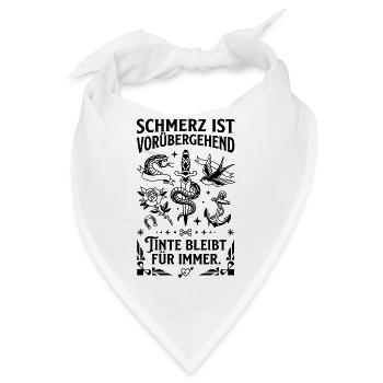 Tinte bleibt für immer - Bandana - Weiß - Vorne