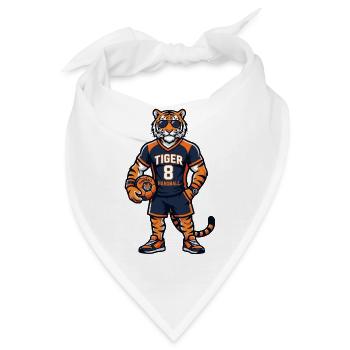 Tiger Handball Trikot Nummer 8 Motiv - Bandana - Weiß - Vorne