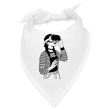 VR Gamer - Bandana - Weiß - Vorne