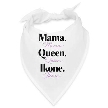 Mama Queen Ikone  - Bandana - Weiß - Vorne