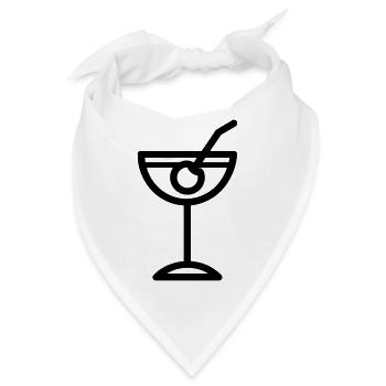 Cocktail - Bandana - Weiß - Vorne