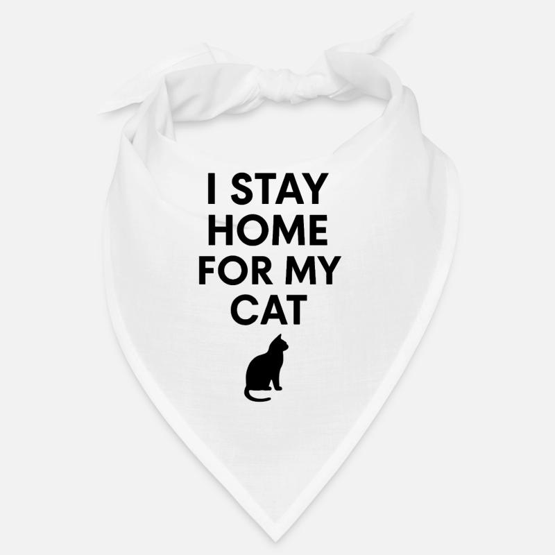 Je reste à la maison pour mon chat Bandana