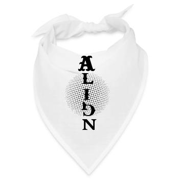 Frieden – Spirituelle Energie - Bandana - Weiß - Vorne