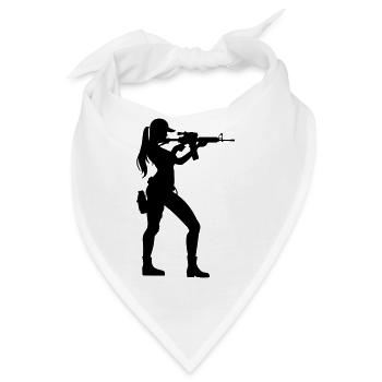 Soldat Frau - Bandana - Weiß - Vorne