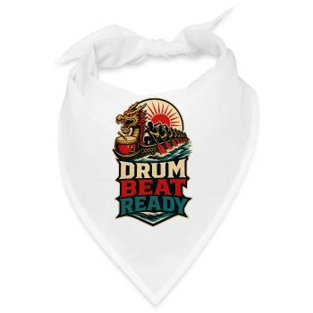 DRUM BEAT READY - Bandana - Weiß - Vorne