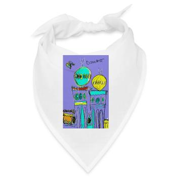 Synagogengeheimnis (A Dohány utcai zsinagóga) - Bandana - Weiß - Vorne