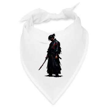 Dunkler Samurai Blutklinge - Bandana - Weiß - Vorne