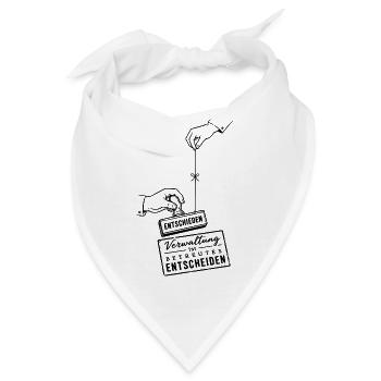 Betreutes Entscheiden - Bandana - Weiß - Vorne