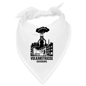 Duisburg Vulkanstraße - Bandana - Weiß - Vorne