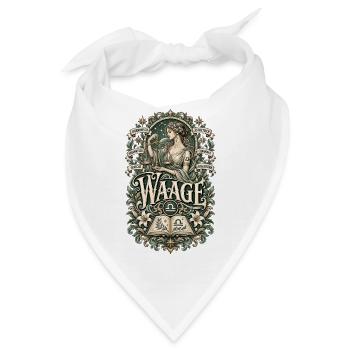 Waage – Harmonisch, charmant & ausgeglichen - Bandana - Weiß - Vorne