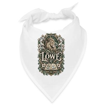  Sternzeichen Löwe – Mutig & Charismatisch - Bandana - Weiß - Vorne