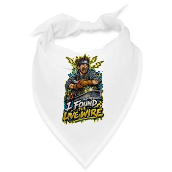 Ich fand den Livewire Held - Bandana - Weiß - Vorne