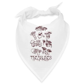 SCHÄTZE DES WALDES - Bandana - Weiß - Vorne