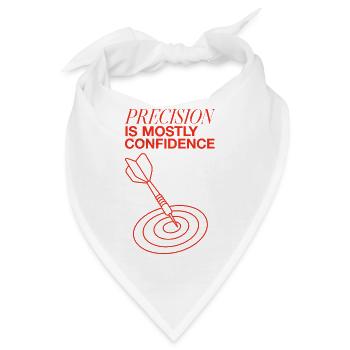 Darts – Precision Is Mostly Confidence - Bandana - Weiß - Vorne