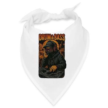 Schlagzeug und Bass - Bandana - Weiß - Vorne