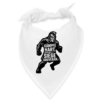 Kämpfe hart siege souverän - Bandana - Weiß - Vorne
