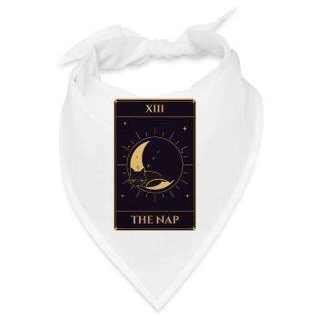 XIII Das Nickerchen-Tarot Schwarzer Katzenmond - Bandana - Weiß - Vorne