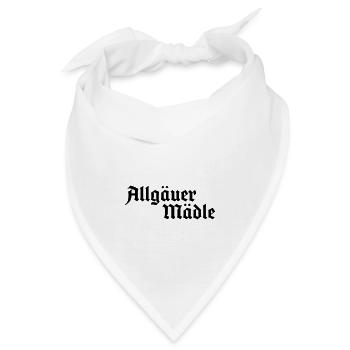 Allgäuer Mädle - Allgäu Design für Frauen - Bandana - Weiß - Vorne