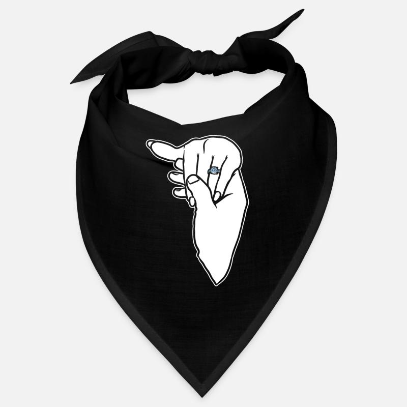 Engagement Wedding Ring Hand Bandana