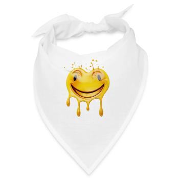 das zerlaufende Lachen - Bandana - Weiß - Vorne