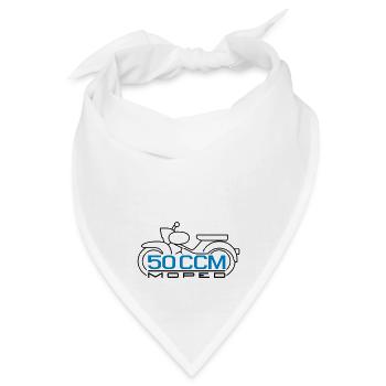 50ccm Moped Star Emblem v.2 - Bandana - Weiß - Vorne