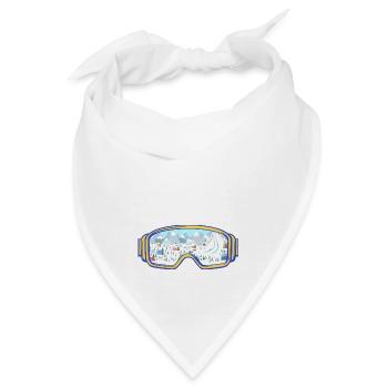 Ski Google, Snowboard - Bandana - Weiß - Vorne