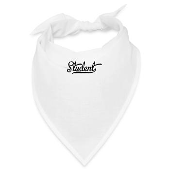 Student - Bandana - Weiß - Vorne