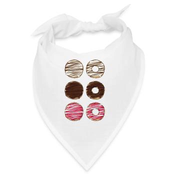 Donuts - Bandana - Weiß - Vorne