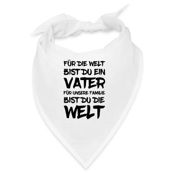 Bester Vater - Bandana - Weiß - Vorne