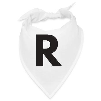 R - Bandana - Weiß - Vorne