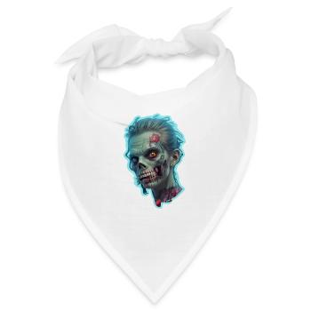Zombie Frau Halloween - Bandana - Weiß - Vorne