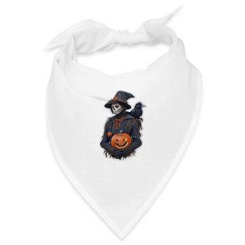 Vogelscheuche Halloween - Bandana - Weiß - Vorne