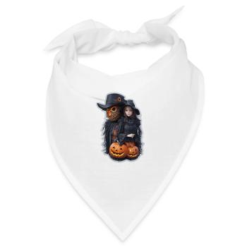 Halloween Vogelscheuche - Bandana - Weiß - Vorne