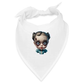 Halloween gruselige Puppe - Bandana - Weiß - Vorne