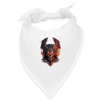 Halloween Höllenfürst - Bandana - Weiß - Vorne