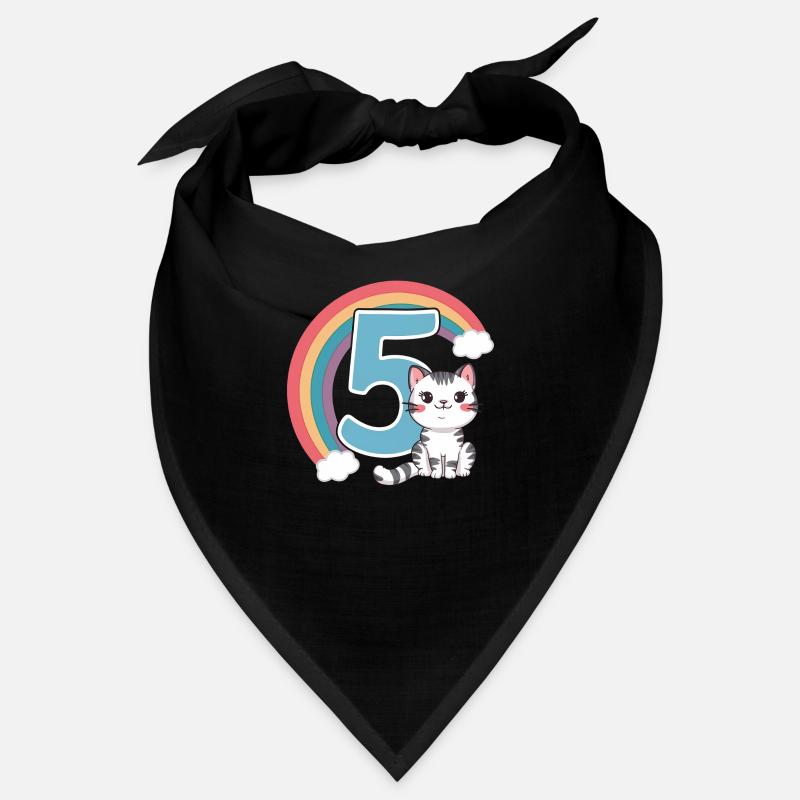 Chat mignon - 5e anniversaire - 5 ans Bandana